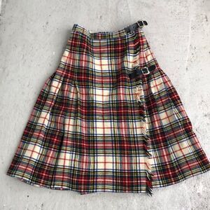✨VINTAGE✨ Plaid Women's Skirt with Buckle Detail
